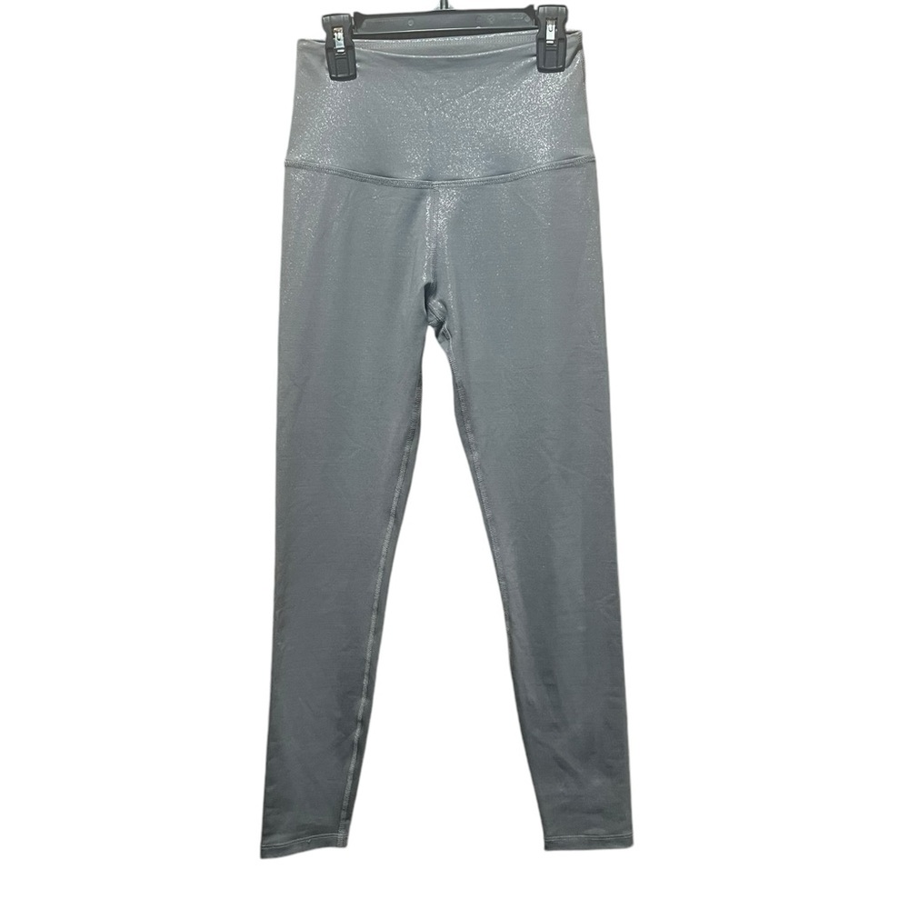 Beyond Yoga Leggings 'Twinkle' High Rise Stone Gray Gunmetal Shimmer Size Smalll